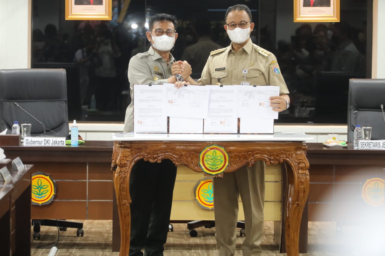 Kerja sama Kementan dan Pemprov DKI Jakarta dalam penyediaan kebutuhan pangan jelang Idul Adha