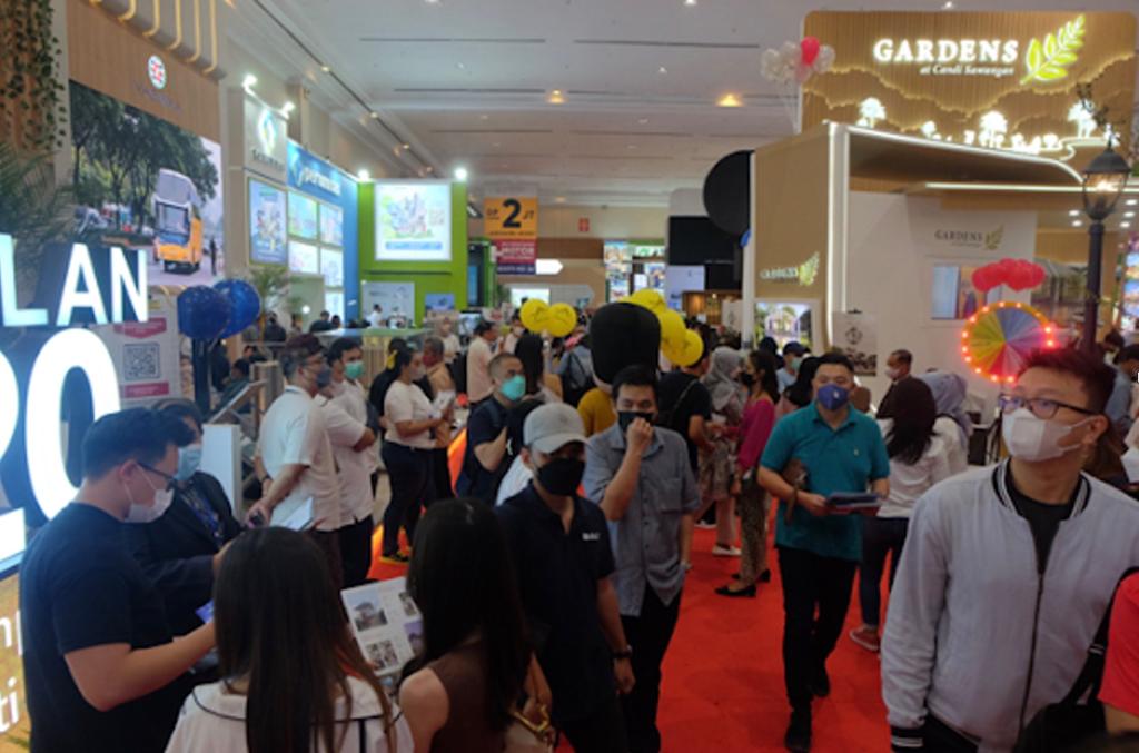 Ajang Indonesia Properti Expo (IPEX) sebelumnya yang ramai ditangani pengunjung. 