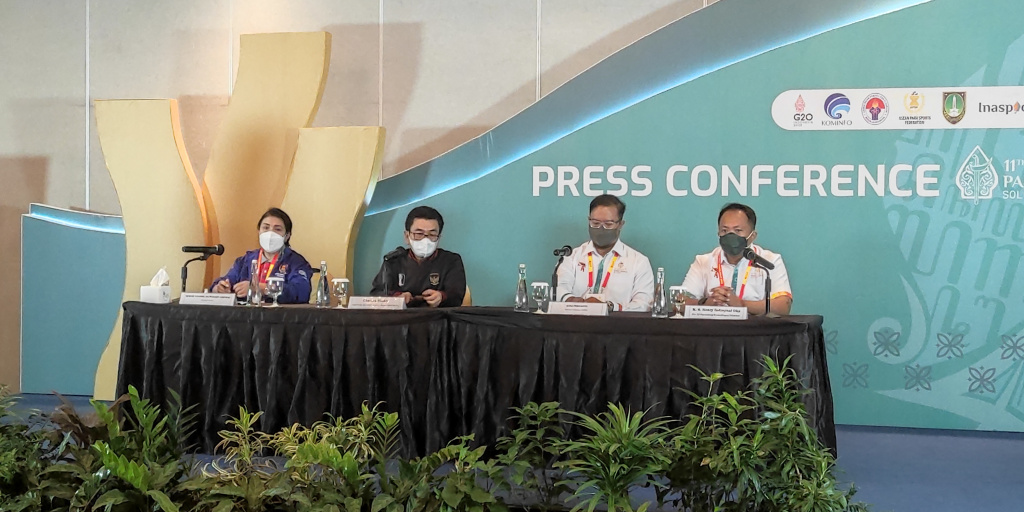 Inaspoc bersama ASPF menggelar jumpa pers sehari menjelang pembukaan APG XI 2022. 