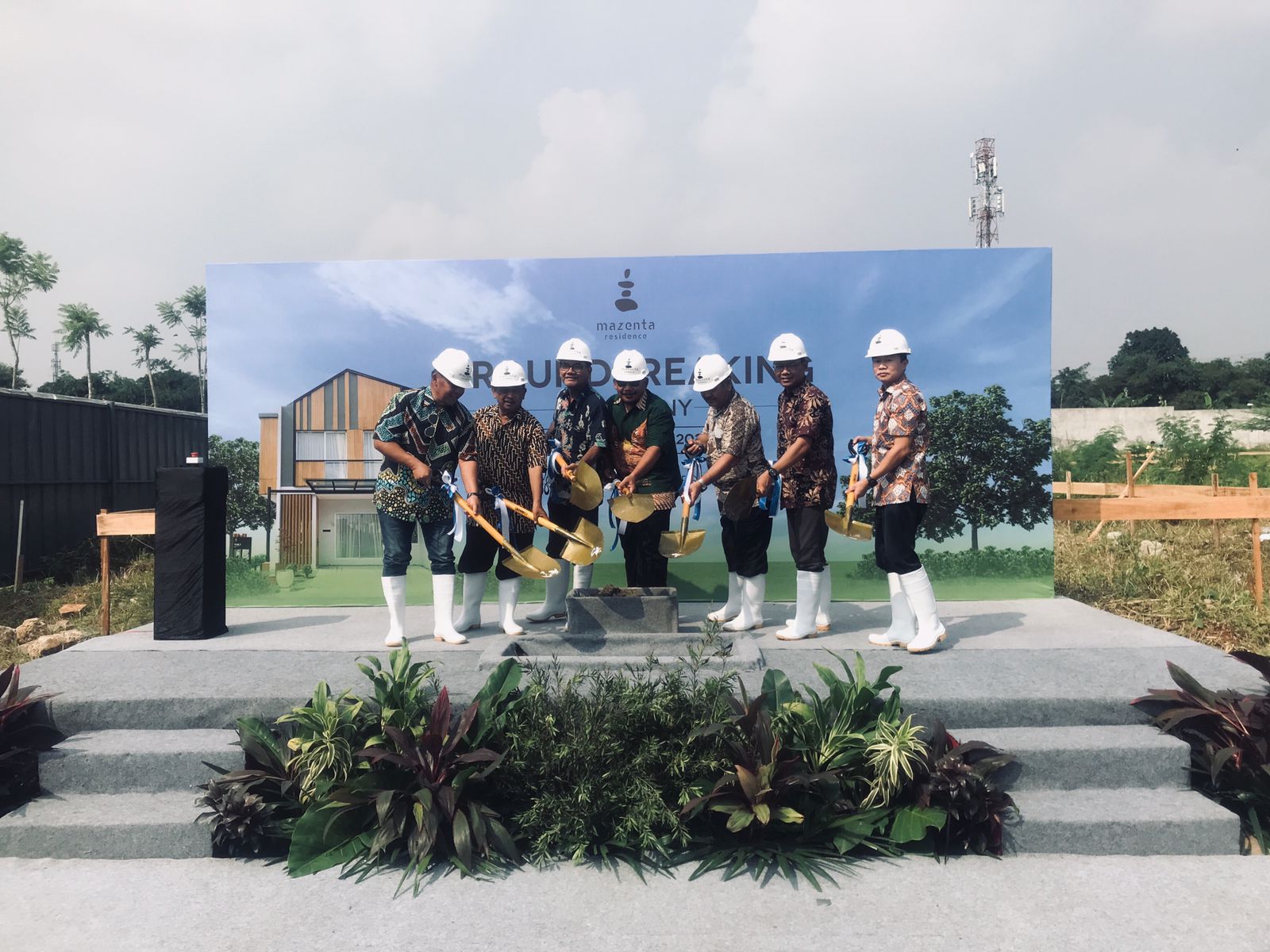 Groundbreaking Mazenta Residence Bintaro, Tangerang Selatan, Banten.