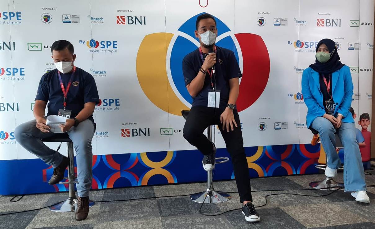 Konferenesi pers yang digelar SPE Solution di Jakarta, Sabtu (30/7). 