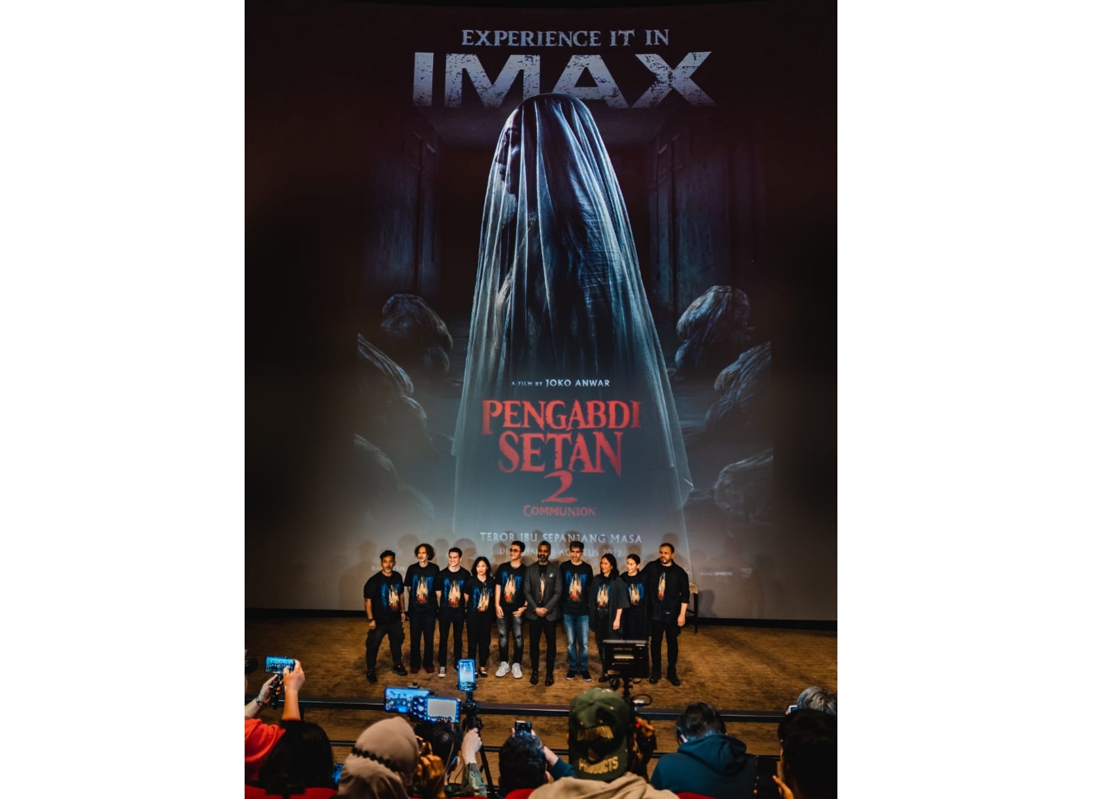 Suasana jumpa pers Pengabdi Setan 2, di Jakarta, Senin (25/7).(25/2