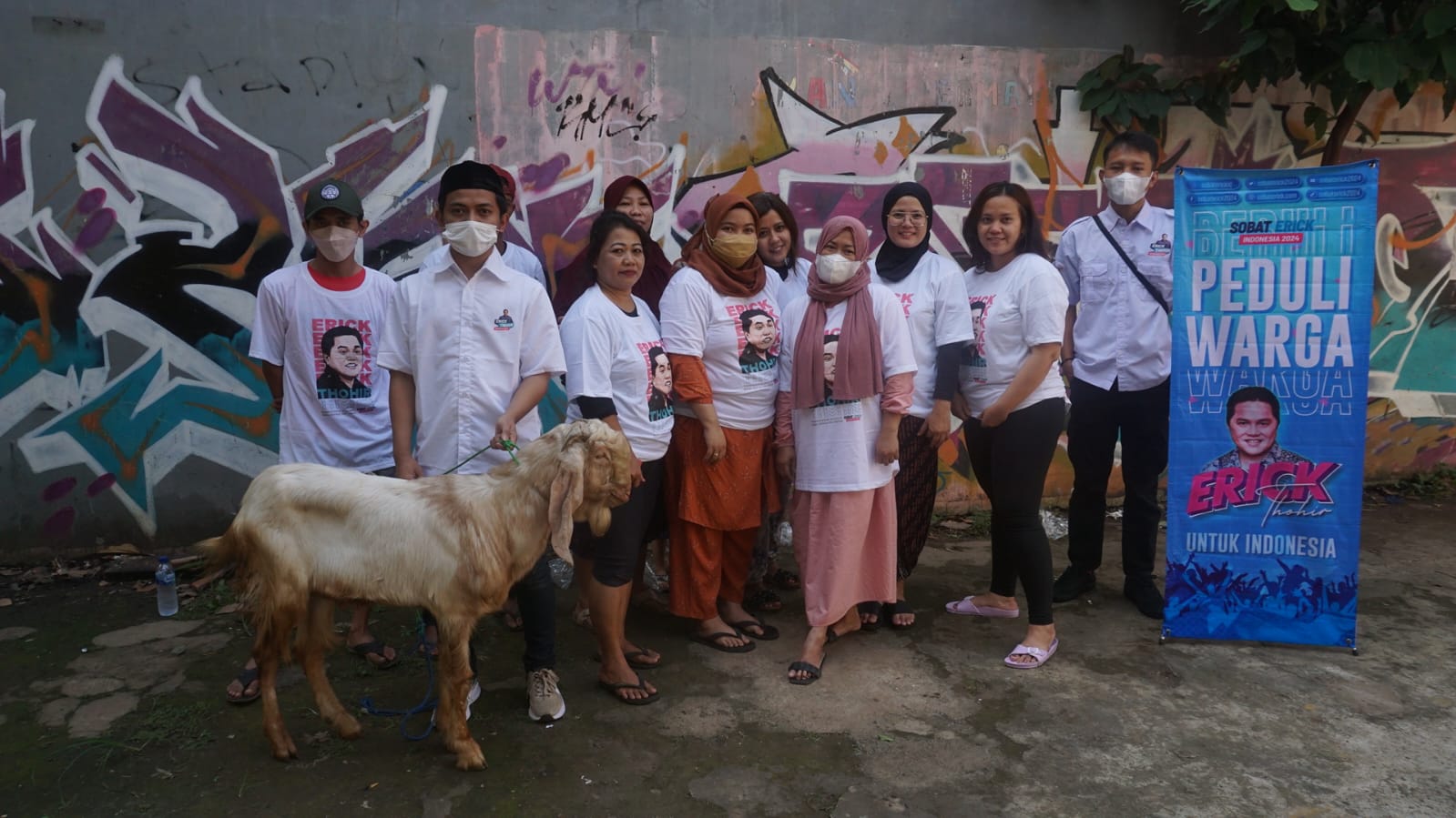 Aktivitas Sobat Erick saat perayaan Idul Adha