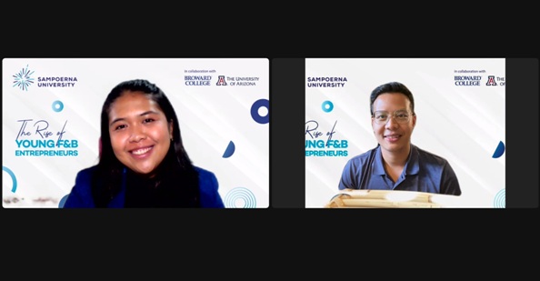 Julia Lathifah Kurniasari Founder Delist Julie (kiri) dan Haidhar Wurjanto CEO Esteh Indonesia. 