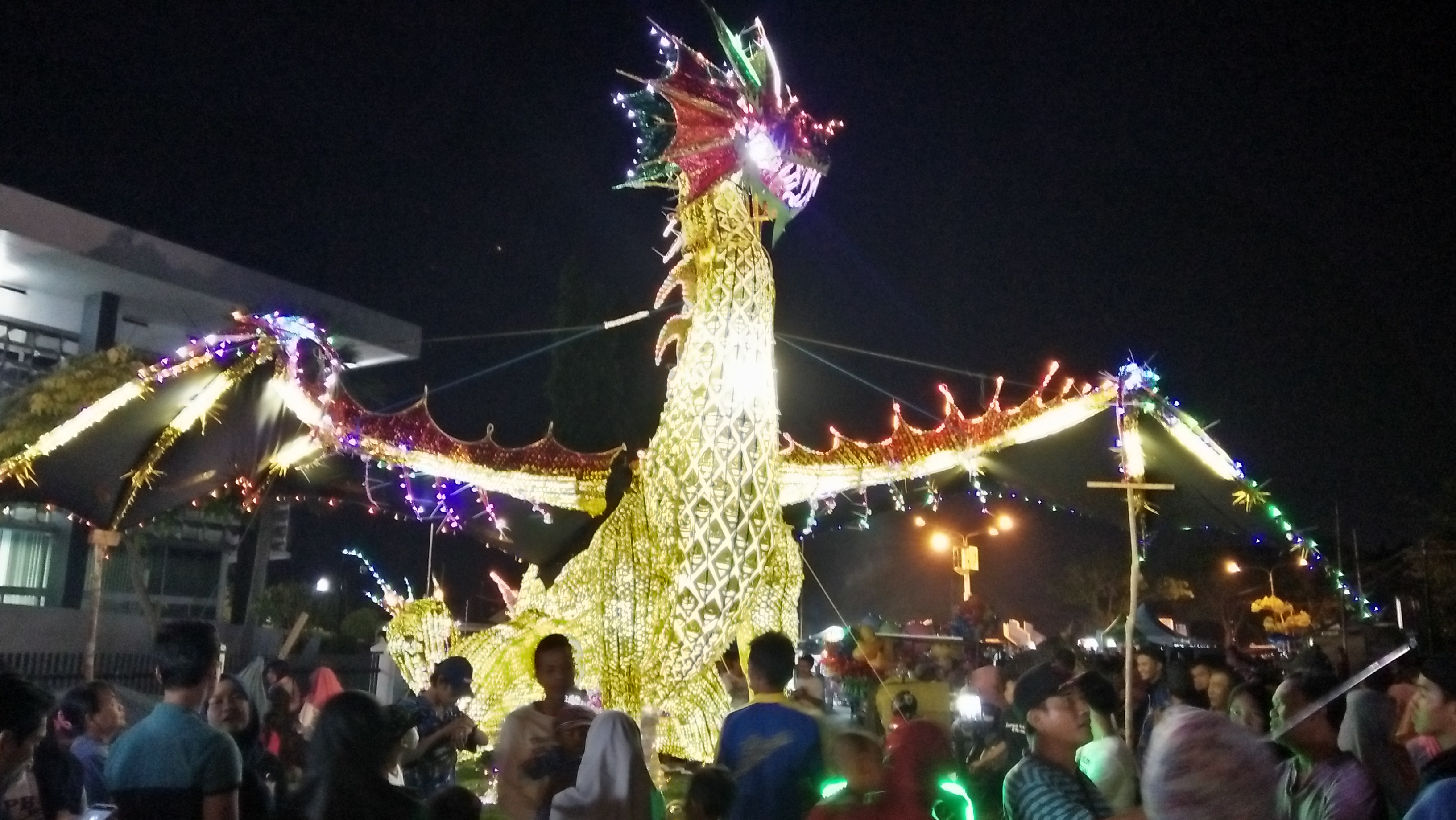 Perayaan Tabut besanding saat 9 Muharam di Bengkulu.