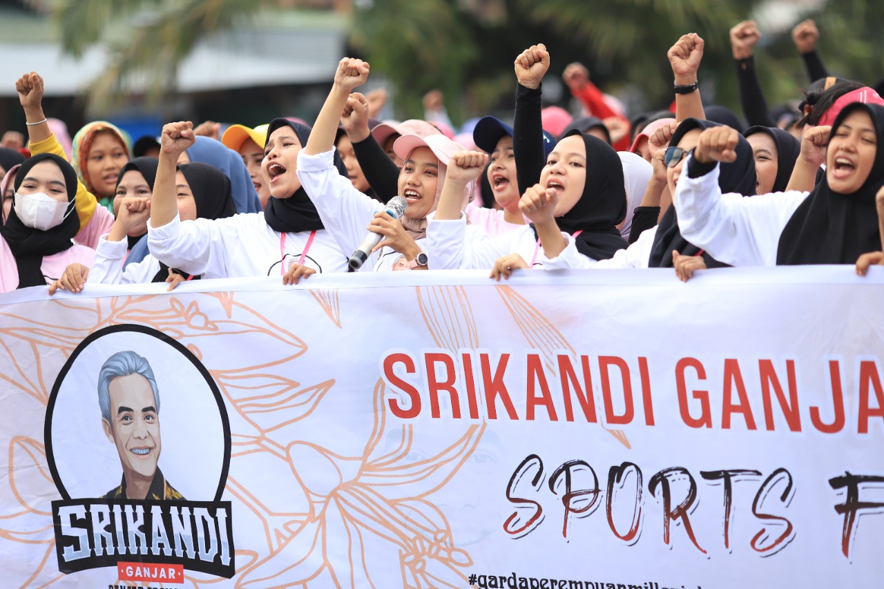 Srikandi Ganjar Sumut menggelar Sports Fest