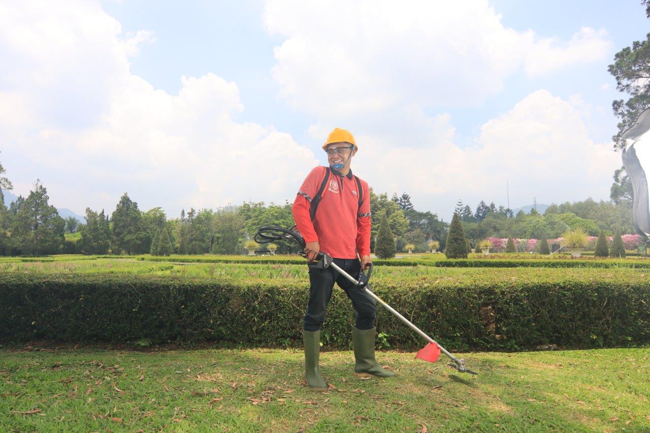 Ilustrasi mesin potong rumput produksi Honda Power Products Indonesia