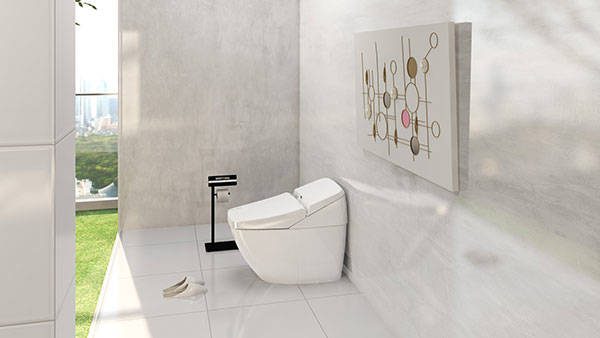 Ilustrasi toilet umum yang berada di gedung perkantoran