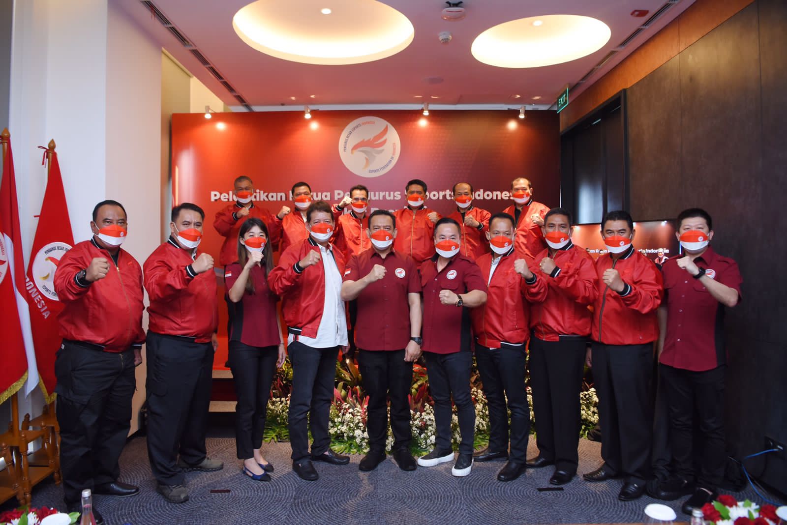 Pelantikan 14 pengurus E-sports Indonesia Tingkat Provinsi masa bhakti 2022–2024, di Jakarta, Rabu (20/7/2022)