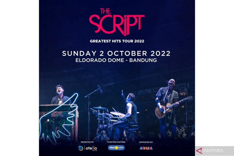 Poster konser 'The Script - The Greatest Ht Tour 2022'
