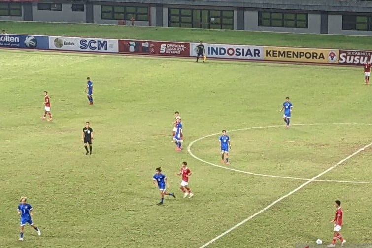 Indonesia unggul 3-1 pada babak pertama pertandingan babak pertama melawan Filipina