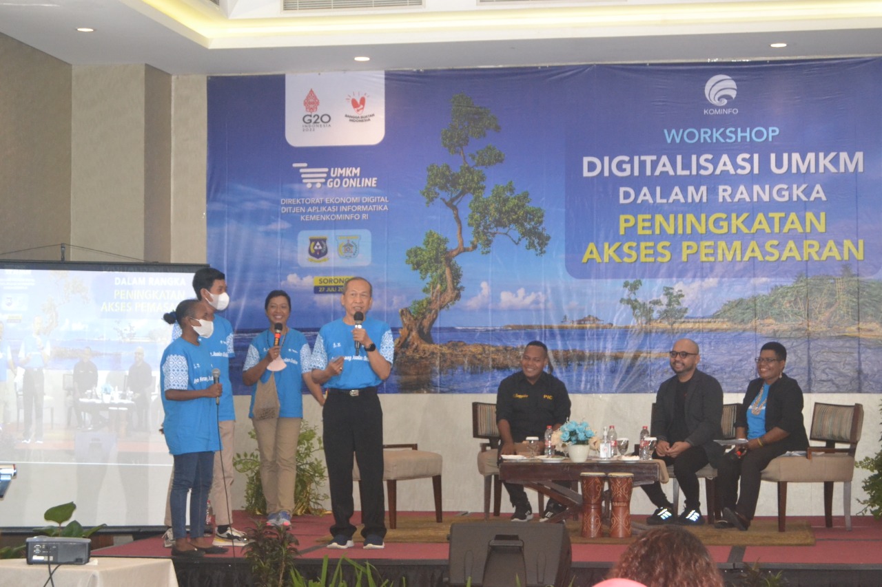 Workshop: Digitalisasi UMKM Dalam Rangka Peningkatan Akses Pemasaran di Kota Sorong, Papua Barat.
