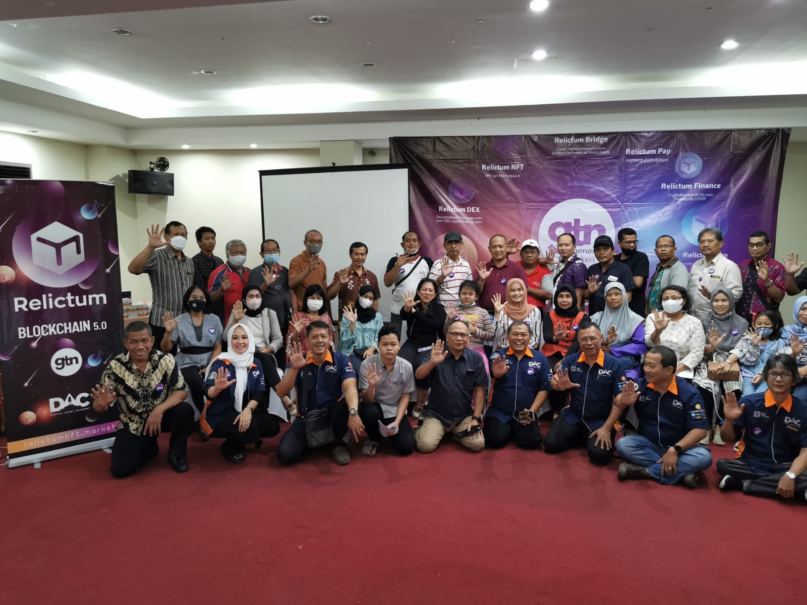 Digital Asset Academy menyelenggarakan puncak Roadshow GTN Blokchain 5.0 Relictum.io di sejumlah kota.