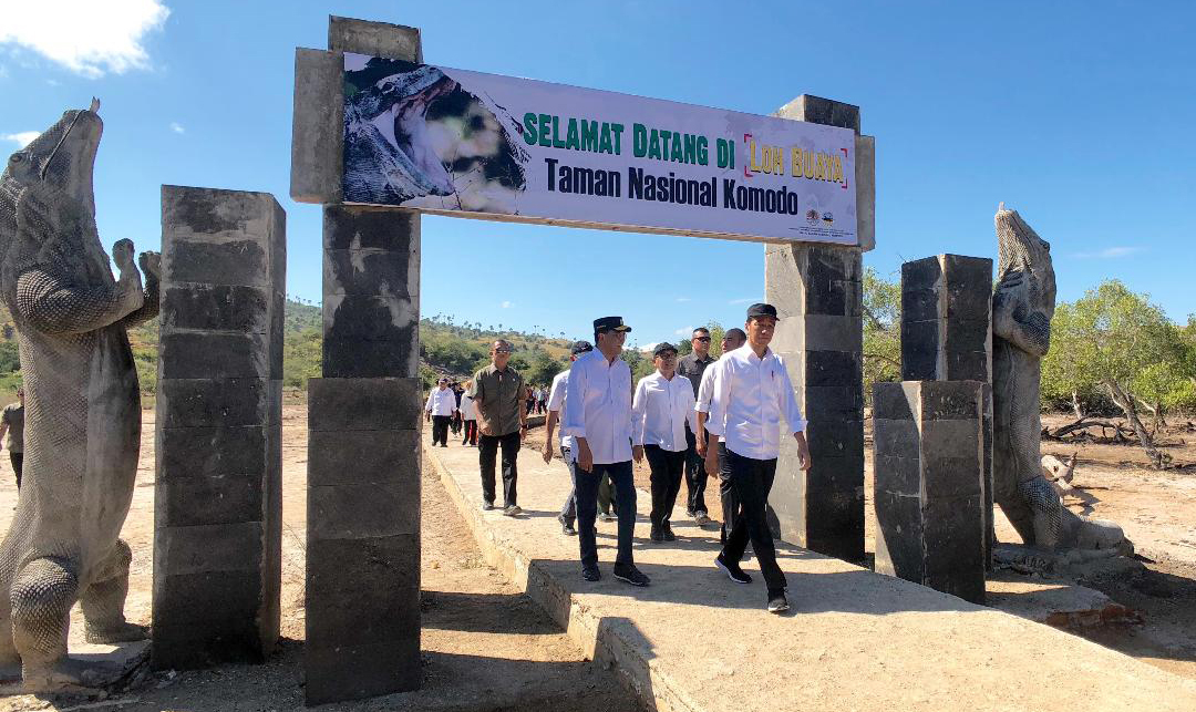 Presiden Jokowi mengunjungi Pulau Rinca di Taman Nasional Komodo, Nusa Tenggara Timur, pada 2019 lalu.