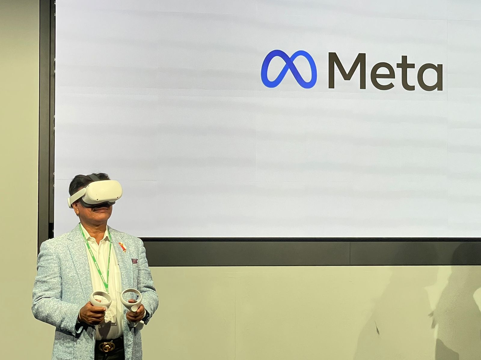 MENTERI Komunikasi dan Informatika, Johnny G Plate saat mengunjungi perusahaan teknologi Meta di San Francisco, Amerika Serikat.