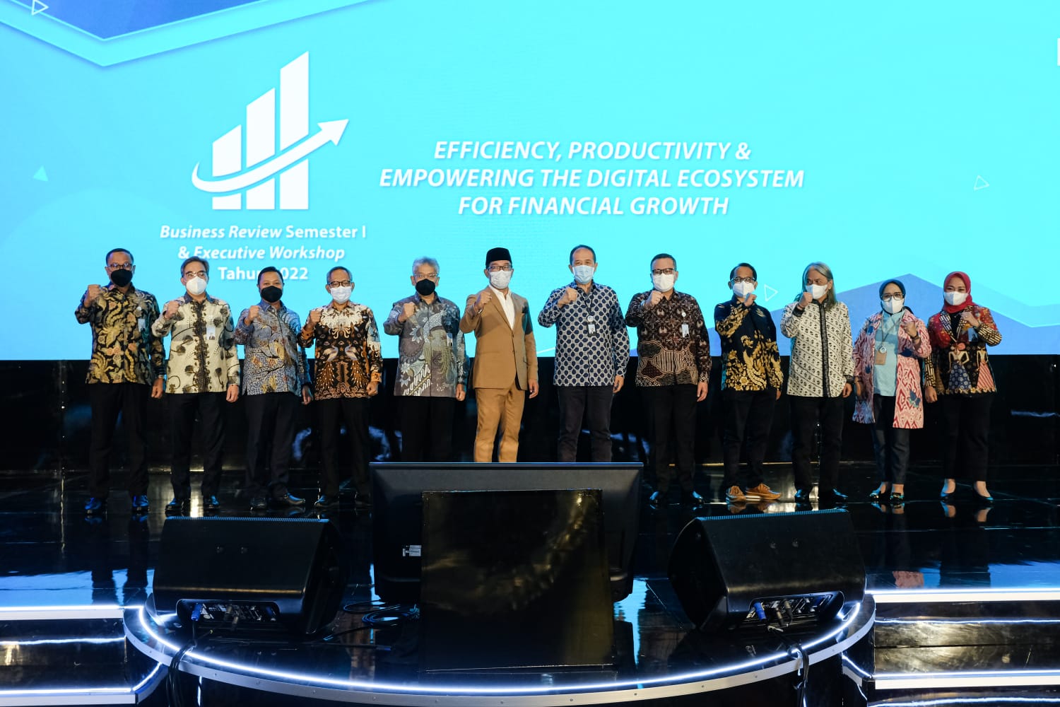 Bank bjb menggelar Business Review Semester I/2022 di Ballroom Trans Luxury Hotel, Jalan Gatot Subroto, Kota Bandung, Selasa, (19/7). 