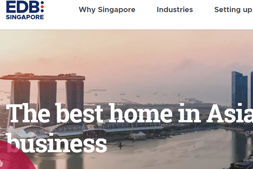 Halaman pertama situs web EDB.