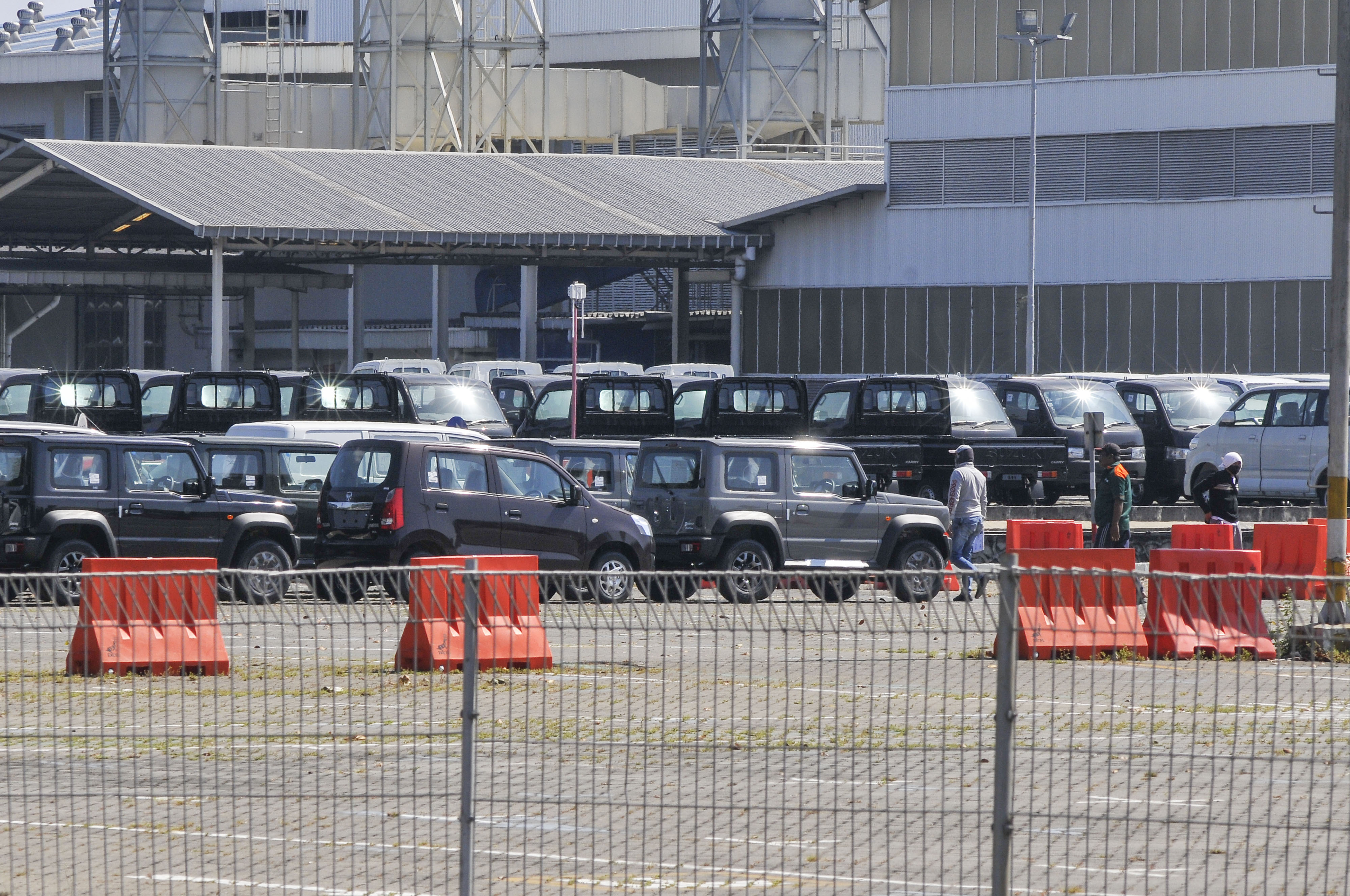 Suasana pabrik Suzuki di Tambun, Kabupaten Bekasi, Jawa Barat, Jumat (28/8/2020).