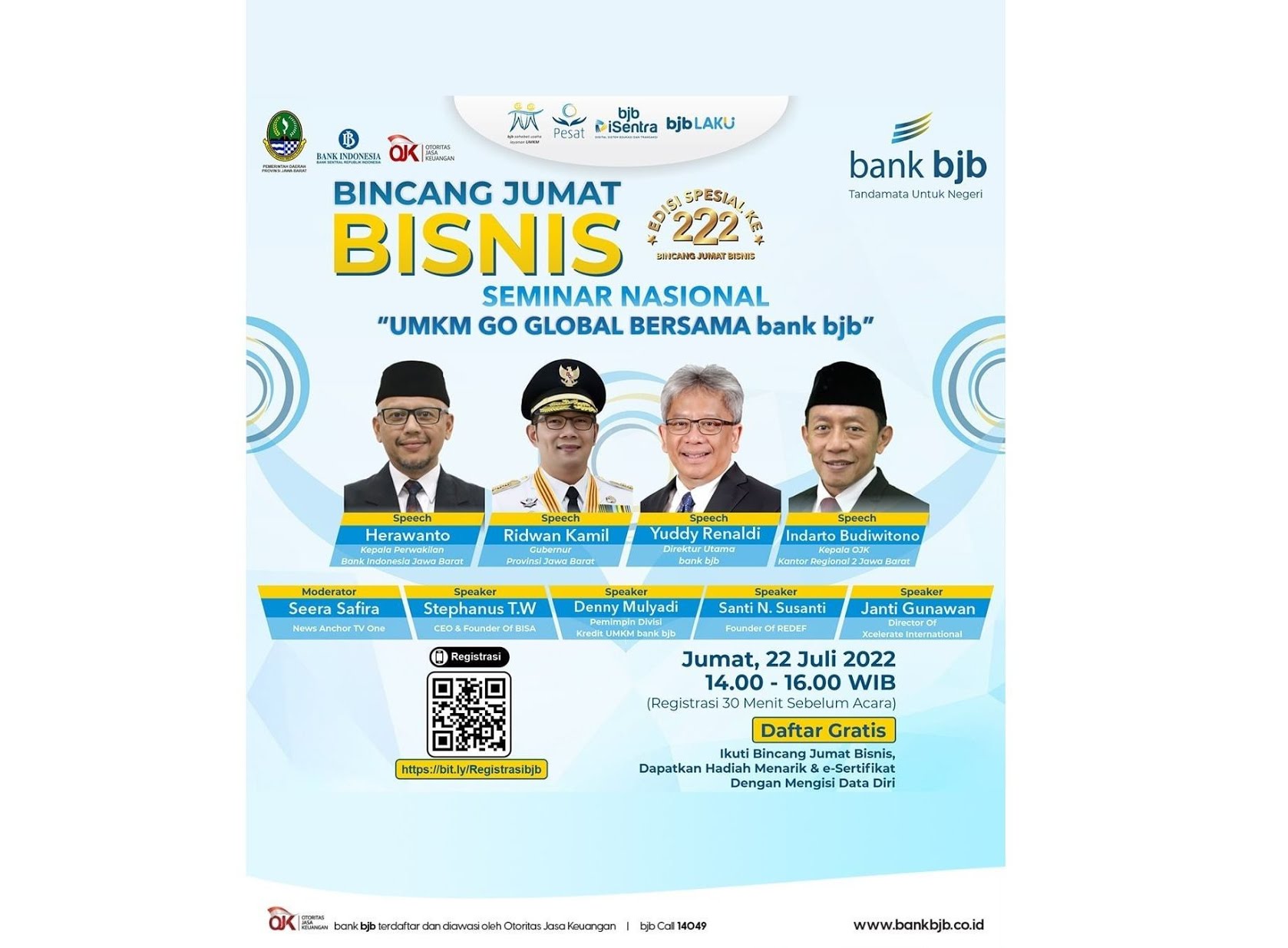 Bincang Jumat bisnis bank bjb edisi 22 Juli