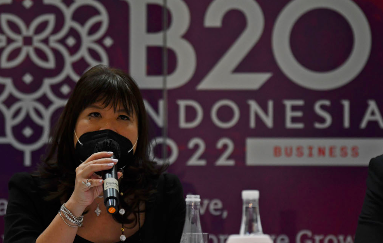 Wakil Ketua Bidang Hubungan Internasional Kadin Indonesia Shinta Widjaja Kamdani 