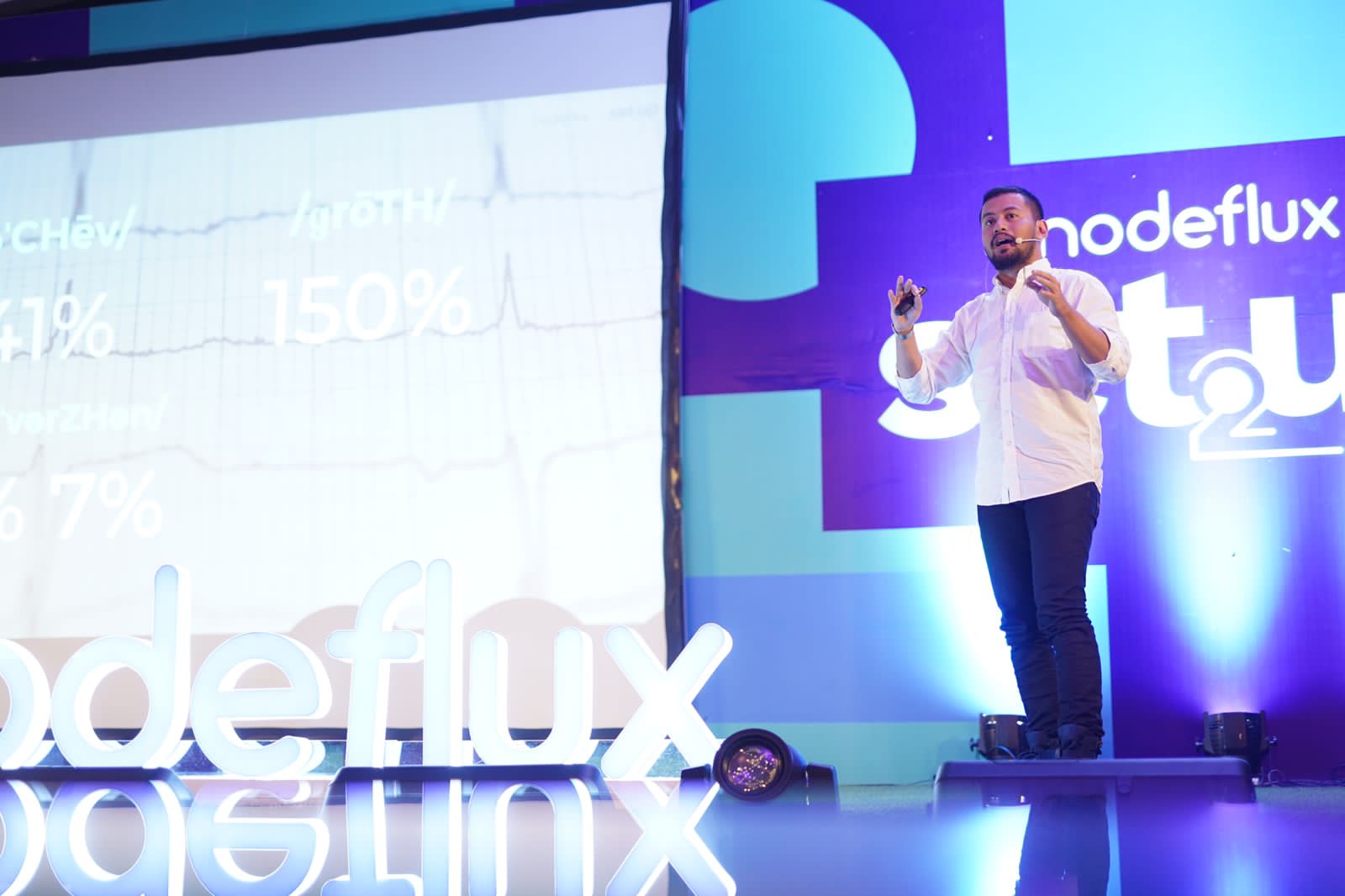 Meidy Fitranto, CEO (Chief Executive Officer) Nodeflux, saat acara bincang dengan media massa di Jakarta.  