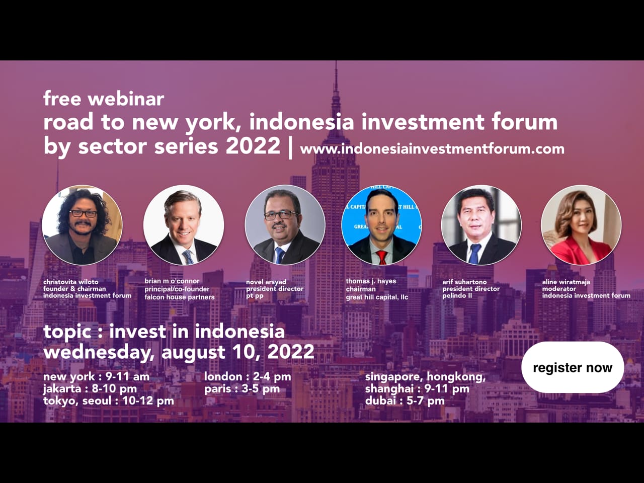 Webinar Indonesia Investment Forum By Sectors Series ketiga mengangkat topik “Invest in Indonesia”.