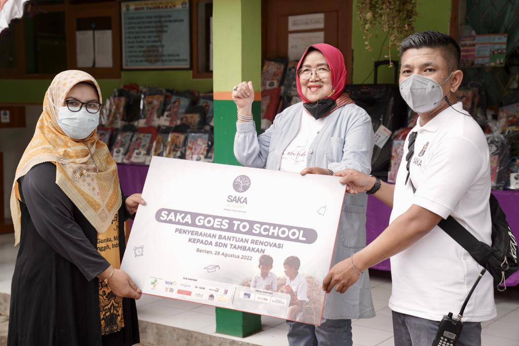 Saka Goes To School hadir di SDN Tambakan Serang, Provinis Banten.