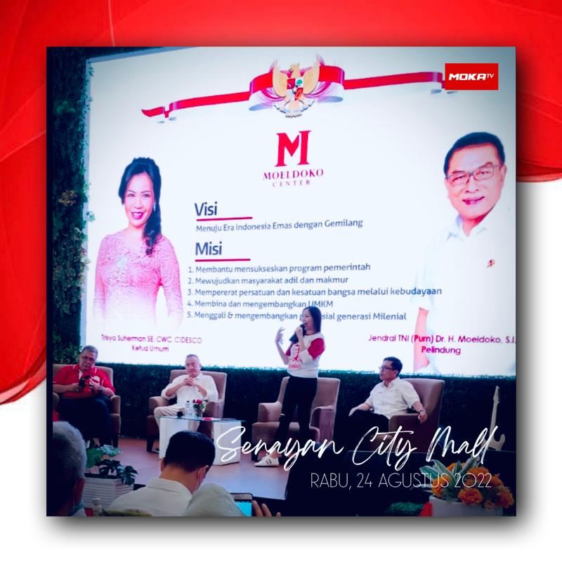 Acara peringatan HUT ke-77 RI bersama generasi milenial.