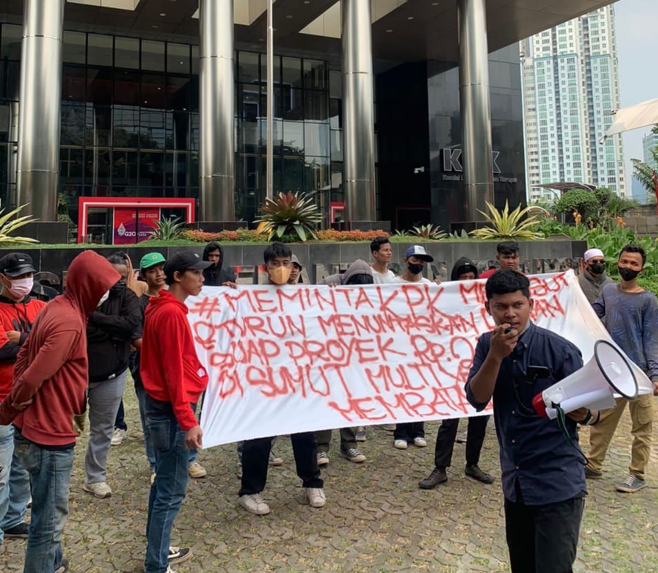 AMSU Jakarta Geruduk ke KPK Meminta KPK Turun Ke Sumut