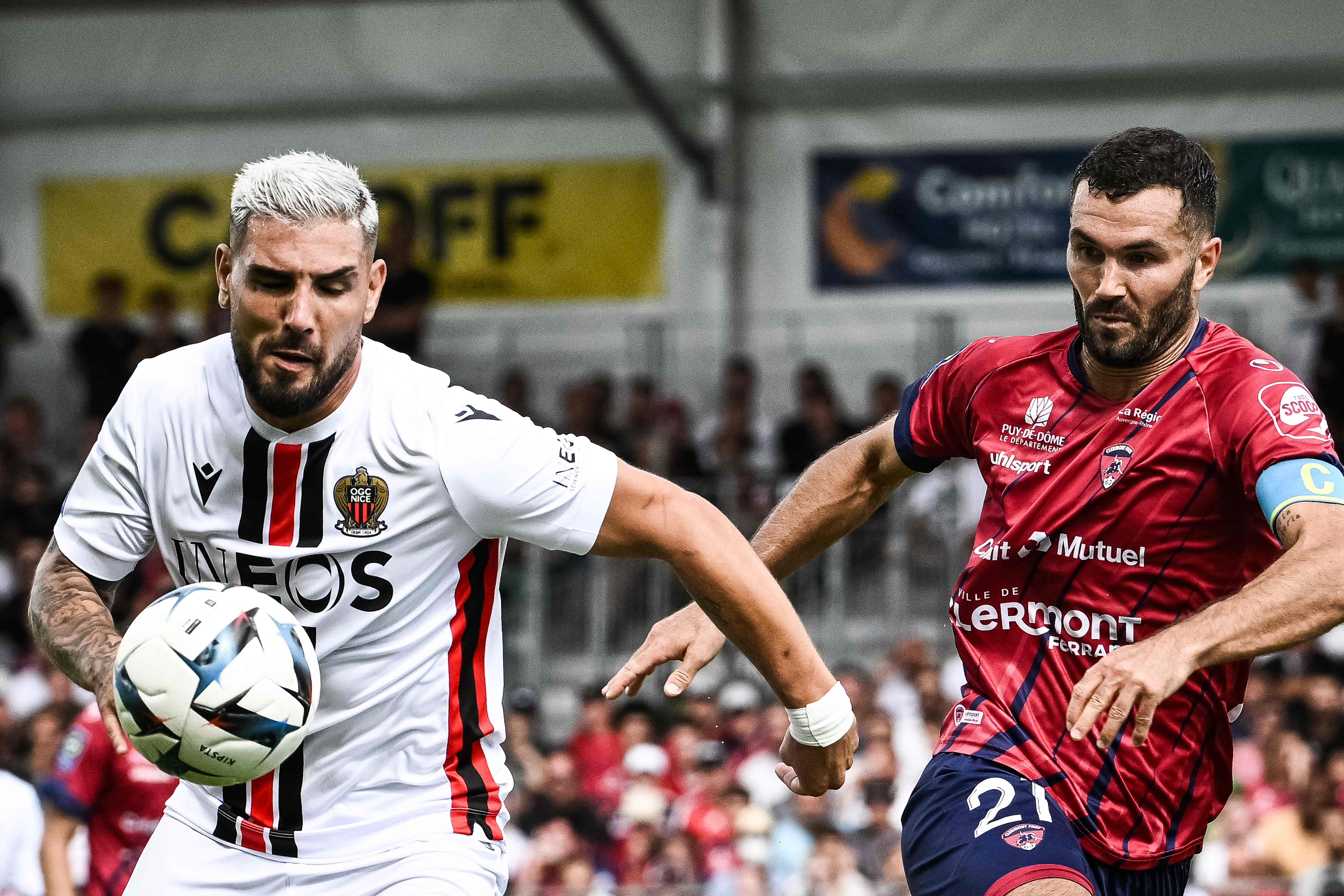 Laga Ligue 1 antara Clermont dan Nice.