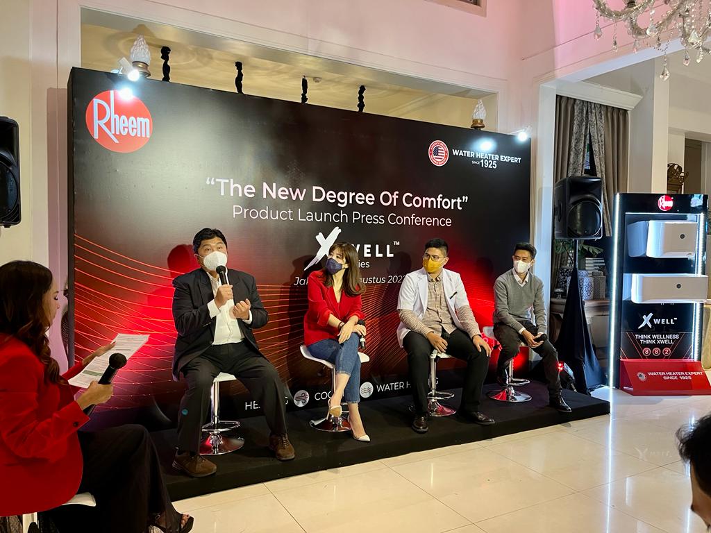 Konferensi persi peluncuran produk Rheem.