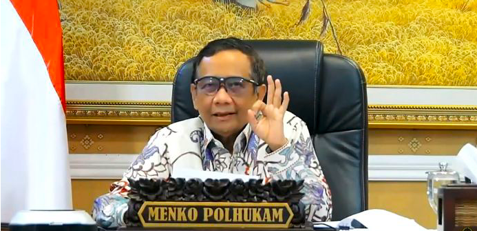 Menteri Koordinator Bidang Politik, Hukum, dan Keamanan Mahfud MD.