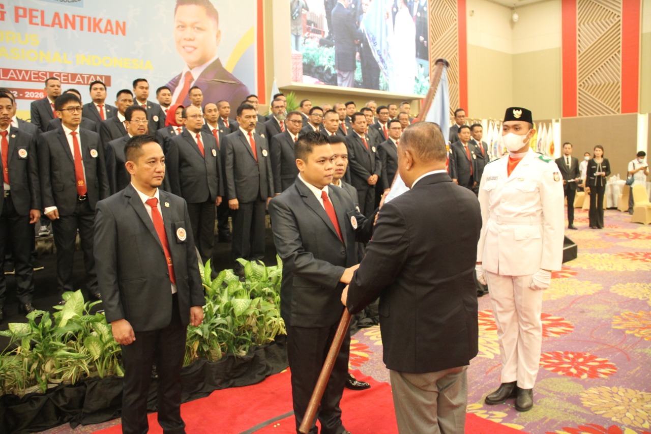Pelantikan pengurus KONI Sulsel.