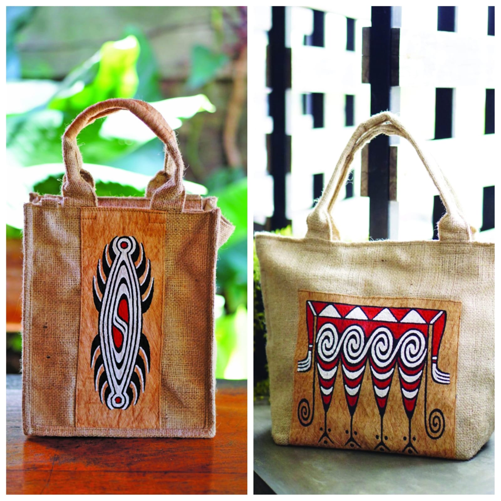 Produk tas kulit kayu Reymey Art