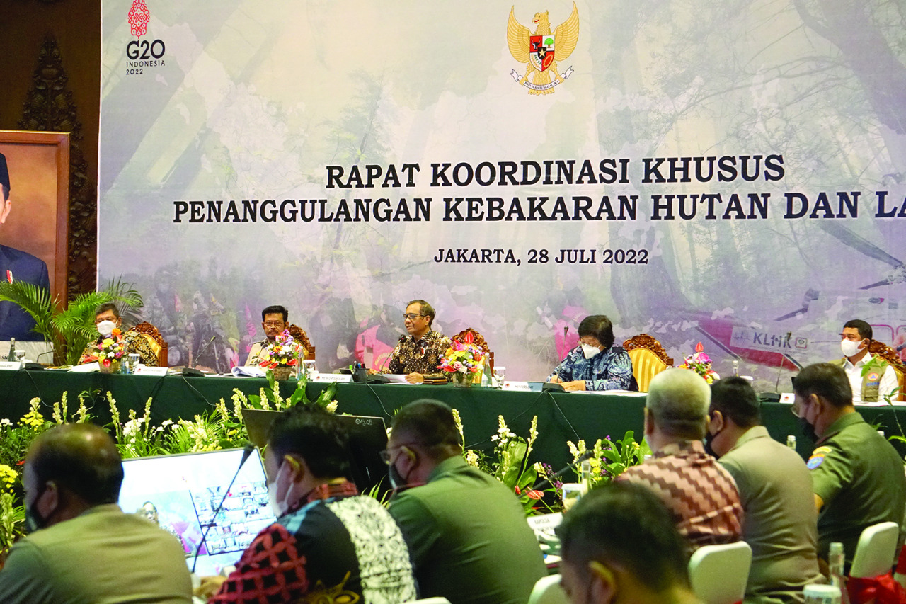 Rakorsus Penanggulangan Karhutla Tahun 2022.