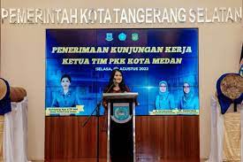 Ketua TP PKK KOta Medan Kahiyang Ayu berkunjung ke Tangsel