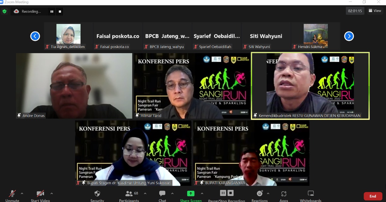 Konferensi Pers SangiRUN Night Trail 2022