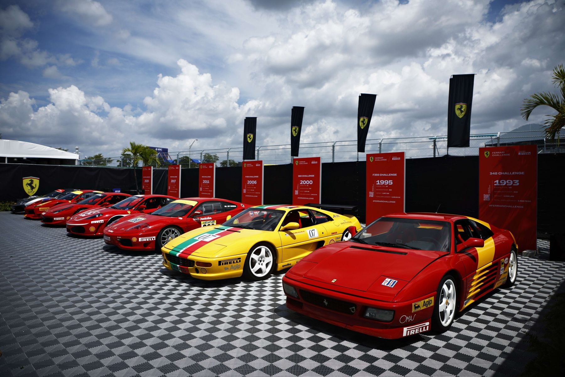 Jajaran mobil Ferrari  