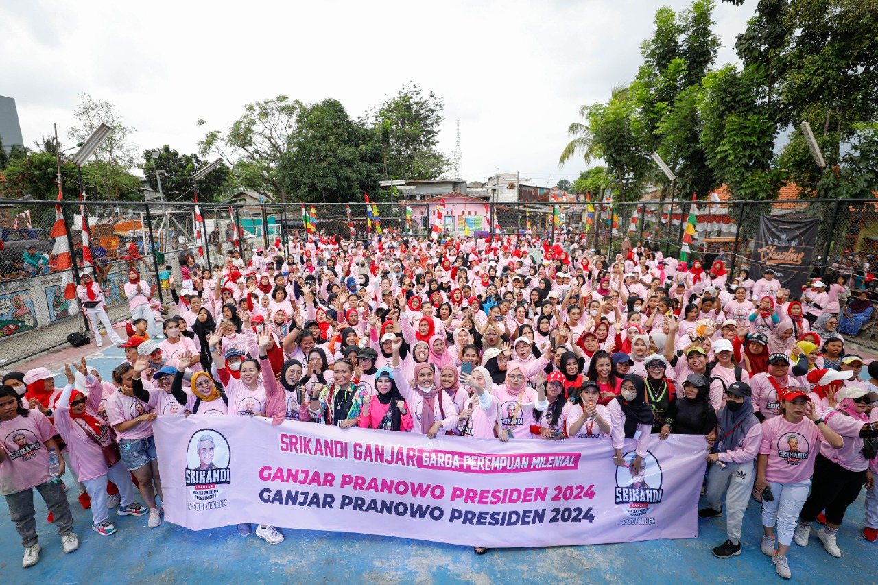 Srikandi Ganjar Jabodetabek menggelar zumba dan Colour Party