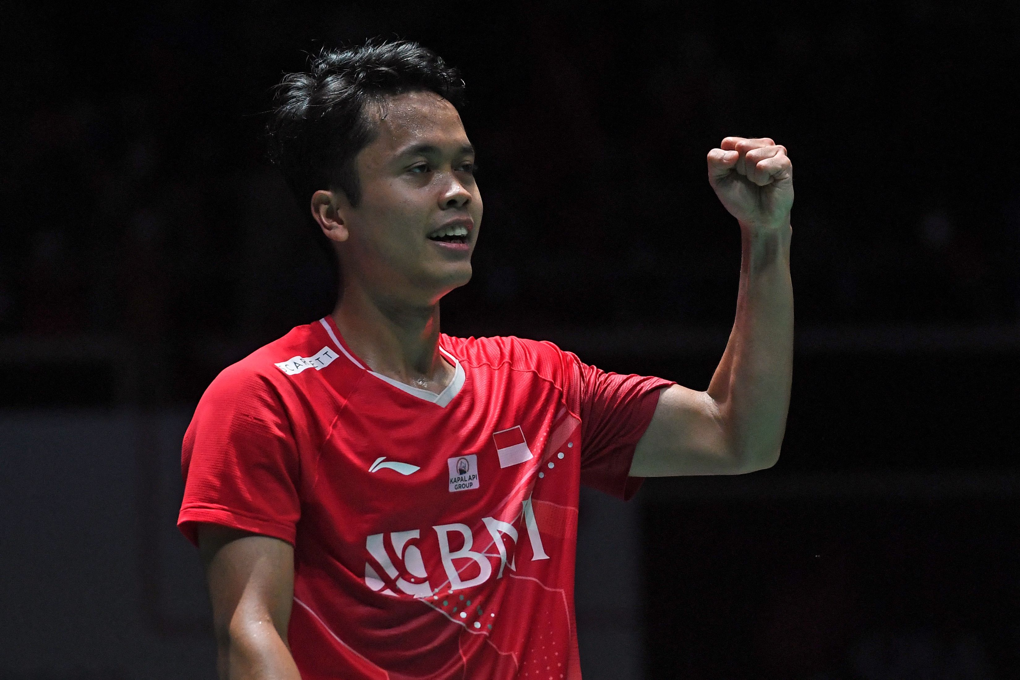 Tunggal putra Indonesia Anthony Sinisuka Ginting