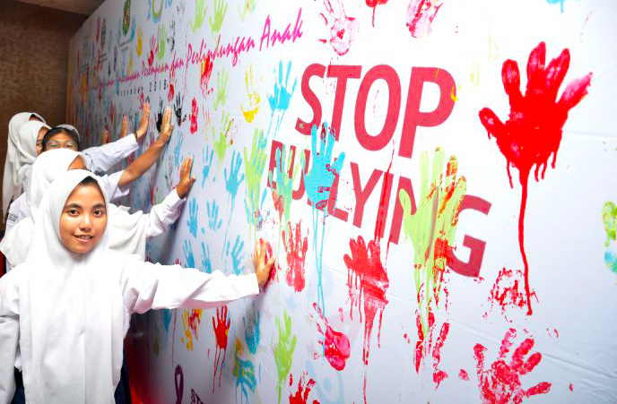 Sejumlah siswa mengikuti kampanye 