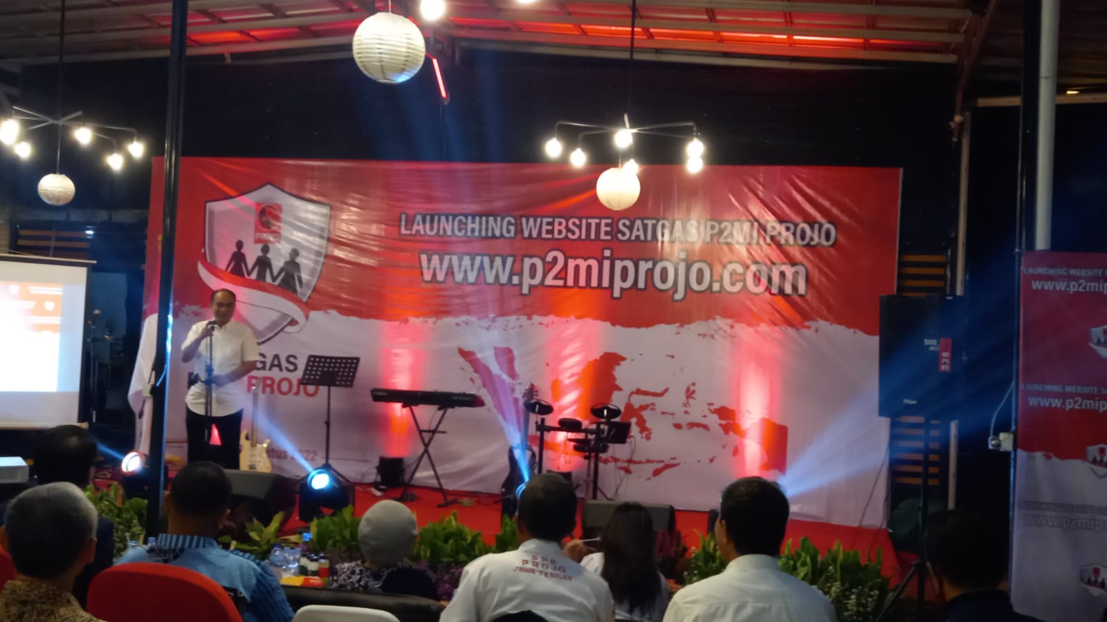 Ketua Umum Projo, Budi Arie Setiadi menghadiri acara launching website www.p2miprojo.com di Jakarta, Jumat (5/8) malam.