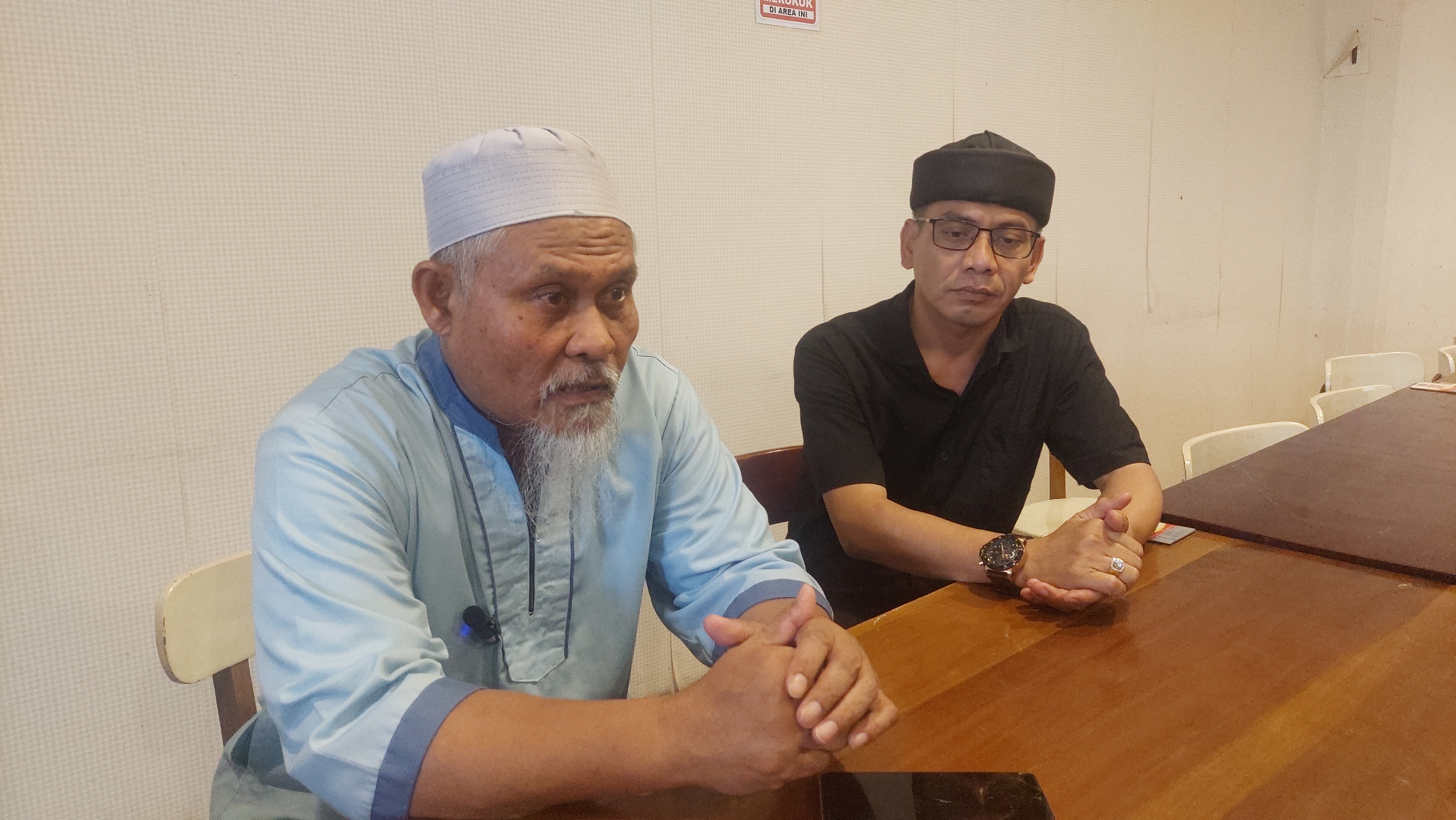 Mantan napiter saat bertemu awak media di Kudus