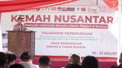 Sestama BNPT Mayjen TNI Dedi Sambowo pada acara Kemah Nusantara di Pantai Walet, Kutai Kartanegara, Kalimantan Timur, Jumat (19/8).