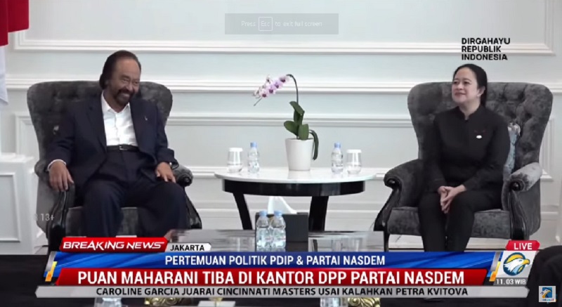 NasDem Tidak Tertutup Kemungkinan Koalisi dengan PDI Perjuangan