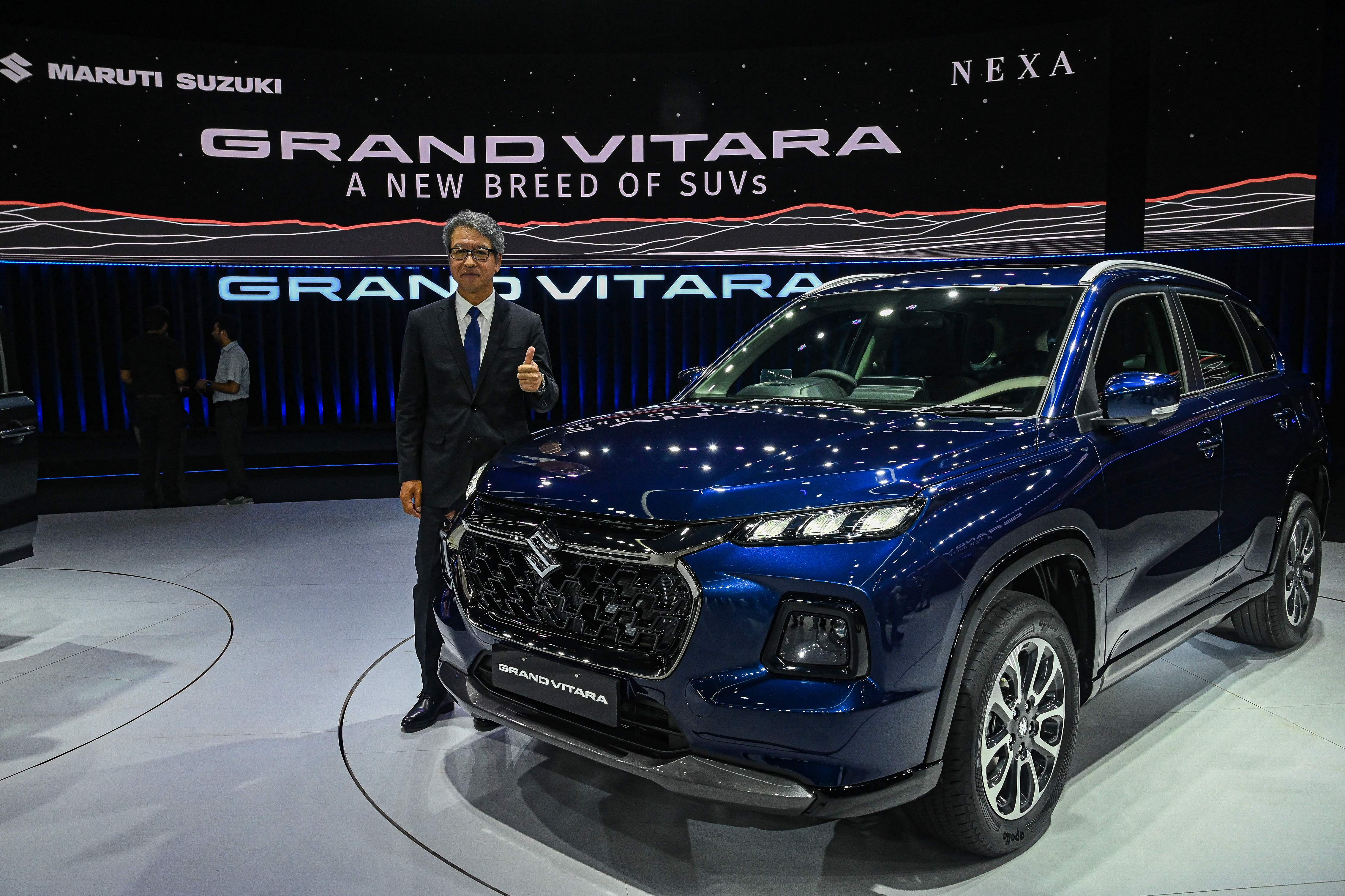 Maruti Suzuki India Limited (MSIL) meluncurkan SUV Grand Vitara di Gurgaon, 20 Juli 2022.