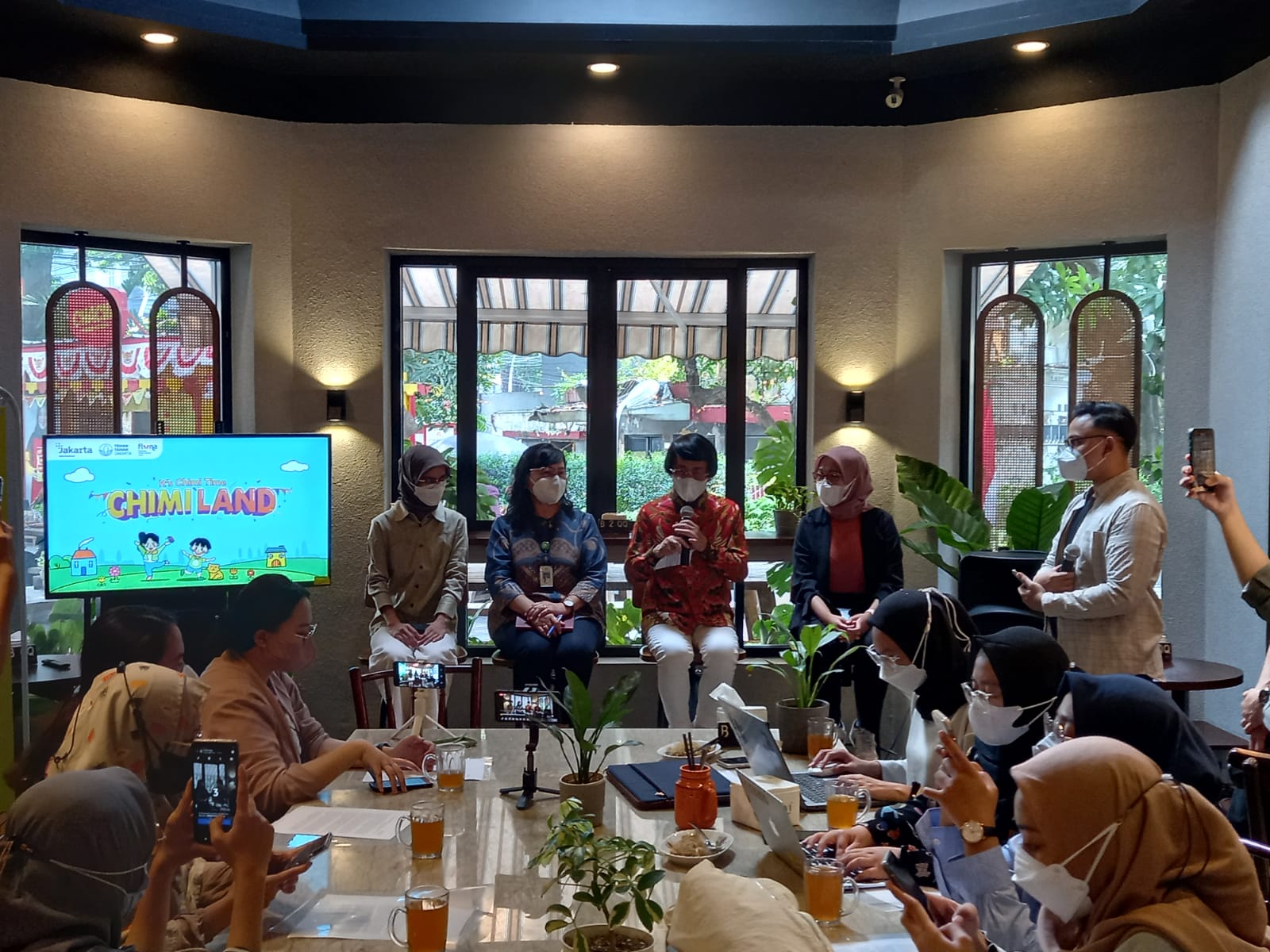 Konferensi pers mengenai Chimiland yang digelar Lemonilo  di Jakarta, Kamis (25/8).  