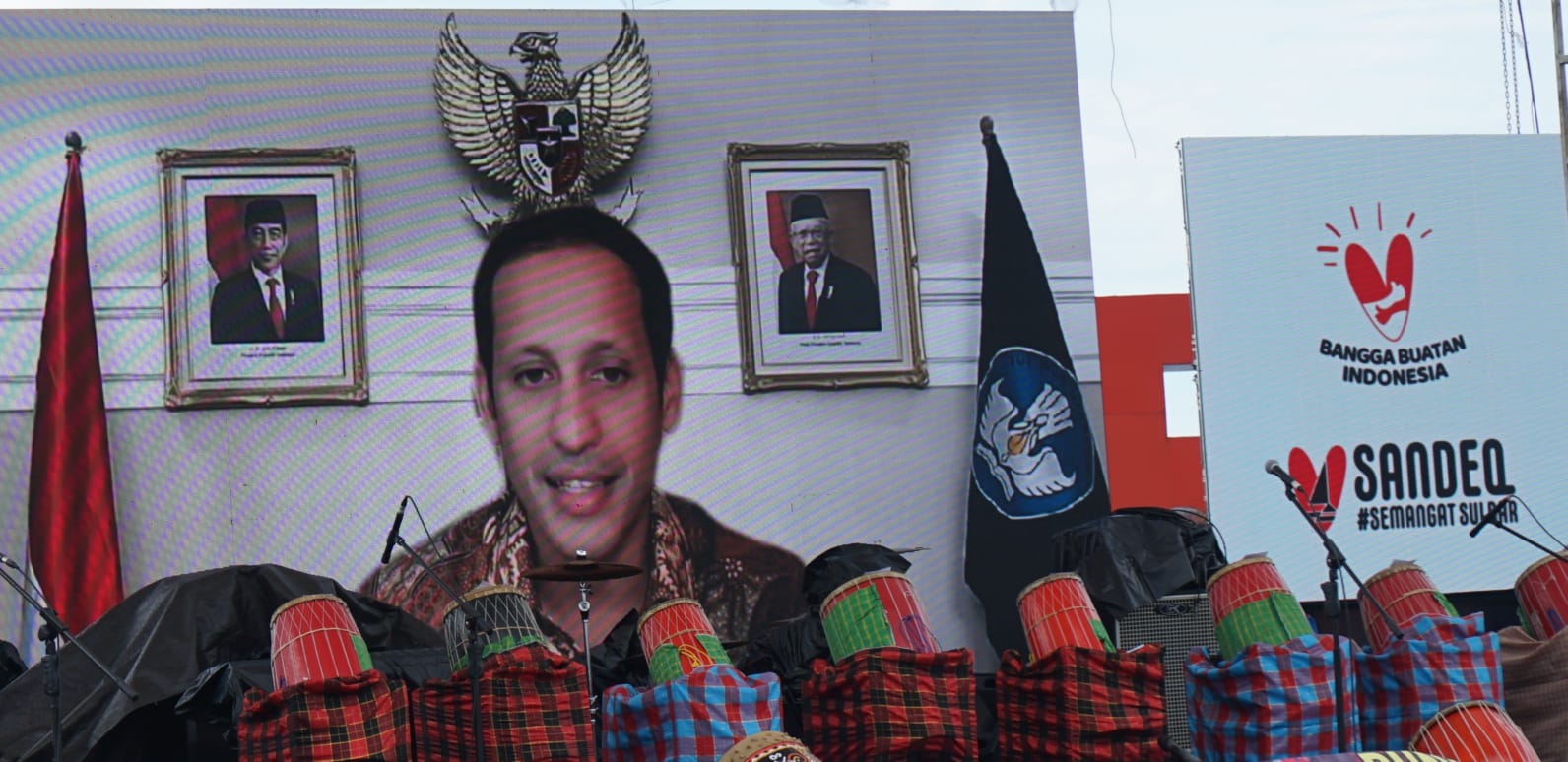 Mendiknudristek Nadiem Makarim dalam Gernas BBI #SemangatSulbar