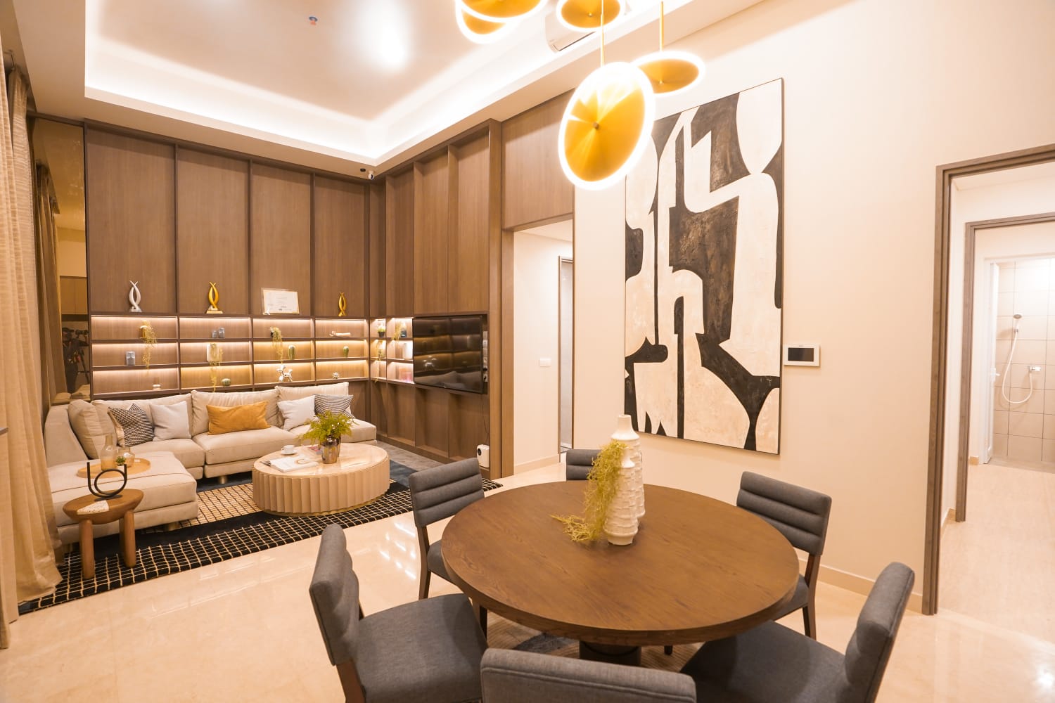 Desain interior salah satu unit Garden Villa di TB Simatupang, Jakarta Selatan. 