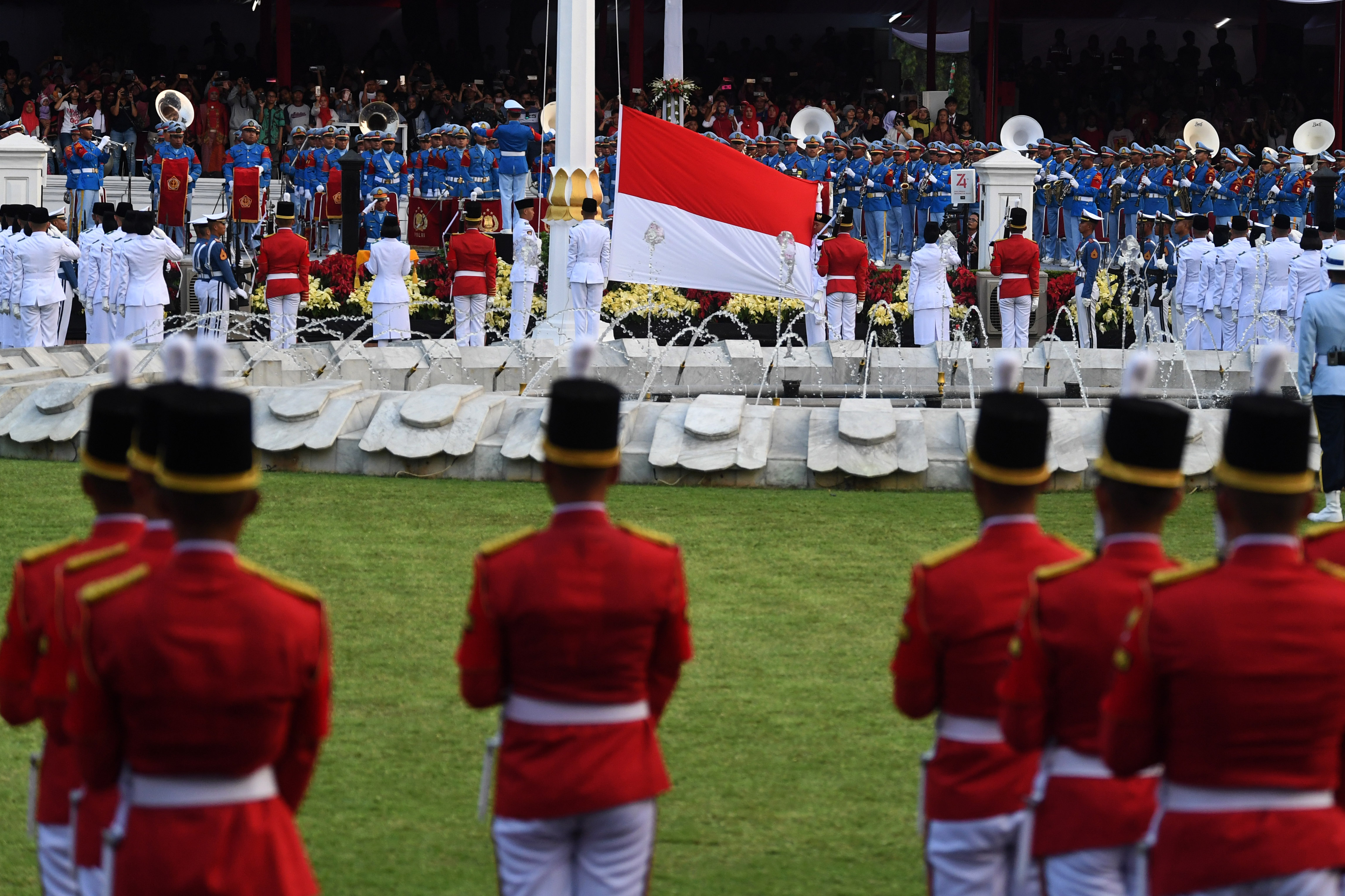 Upacara HUT RI di Istana Merdeka, Jakarta.